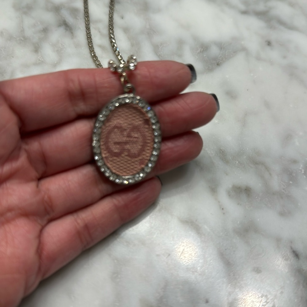 Upcycled GG necklace